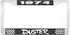 1974 Duster License Plate Frame - Black - image 1