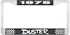 1975 Duster License Plate Frame - Black - image 1