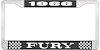 1966 Fury License Plate Frame - Black - image 1