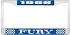1966 Fury License Plate Frame - Blue - image 1