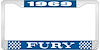 1969 Fury License Plate Frame - Blue - image 1