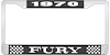 1970 Fury License Plate Frame - Black - image 1