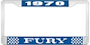 1970 Fury License Plate Frame - Blue - image 1