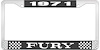 1971 Fury License Plate Frame - Black - image 1