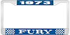 1973 Fury License Plate Frame - Blue - image 1