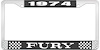 1974 Fury License Plate Frame - Black - image 1