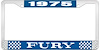 1975 Fury License Plate Frame - Blue - image 1