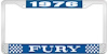 1976 Fury License Plate Frame - Blue - image 1