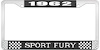 1962 Sport Fury License Plate Frame - Black - image 1
