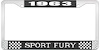 1963 Sport Fury License Plate Frame - Black - image 1