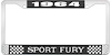 1964 Sport Fury License Plate Frame - Black - image 1