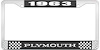 1963 Plymouth License Plate Frame - Black - image 1