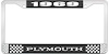 1969 Plymouth License Plate Frame - Black - image 1