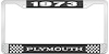 1973 Plymouth License Plate Frame - Black - image 1
