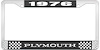1976 Plymouth License Plate Frame - Black - image 1