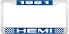 1961 Hemi License Plate Frame - image 1
