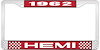 1962 Hemi License Plate Frame - image 1