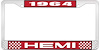 1964 Hemi License Plate Frame - image 1
