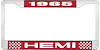 1965 Hemi License Plate Frame - image 1