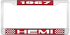 1967 Hemi License Plate Frame - image 1