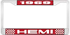 1969 Hemi License Plate Frame - image 1