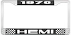 1970 Hemi License Plate Frame - image 1