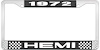 1972 Hemi License Plate Frame - image 1