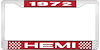 1972 Hemi License Plate Frame - image 1
