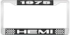 1975 Hemi License Plate Frame - image 1