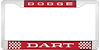 Dodge Dart License Plate Frame - Red - image 1