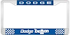 Dodge Demon License Plate Frame - Blue - image 1