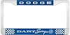 Dodge Dart Swinger License Plate Frame - Blue - image 1