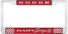 Dodge Dart Swinger License Plate Frame - Red - image 1