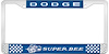 Dodge Super Bee License Plate Frame - Blue - image 1