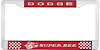 Dodge Super Bee License Plate Frame - Red - image 1