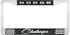 Dodge Challenger License Plate Frame - Black - image 1