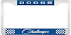 Dodge Challenger License Plate Frame - Blue - image 1