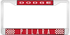 Dodge Polara License Plate Frame - Red - image 1
