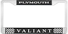 Plymouth Valiant License Plate Frame - Black - image 1