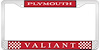 Plymouth Valiant License Plate Frame - Red - image 1