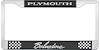 Plymouth Belvedere License Plate Frame - Black - image 1