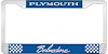 Plymouth Belvedere License Plate Frame - Blue - image 1