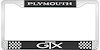 Plymouth GTX License Plate Frame - Black - image 1