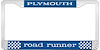 Plymouth Road Runner License Plate Frame - Blue - image 1