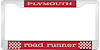 Plymouth Road Runner License Plate Frame - Red - image 1