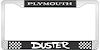 Plymouth Duster License Plate Frame - Black - image 1