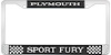 Plymouth Sport Fury License Plate Frame - Black - image 1