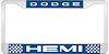 Dodge Hemi License Plate Frame - Blue - image 1