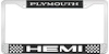 Plymouth Hemi License Plate Frame - Black - image 1