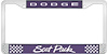 LF152091 License Plate Frame Plum Crazy Purple Dodge Scat Pack - image 1